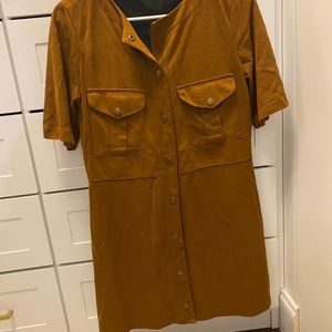 Zara Button Up Tunic Dress, size M